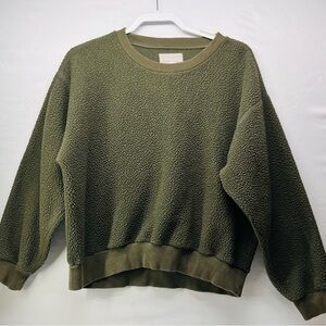 Everlane Forest Green Crew Neck Sweater